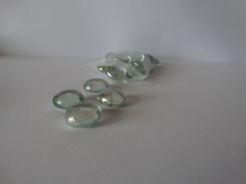 Muggelsteine Glassteine Glasnuggets Farbe Transparent 16-20mm