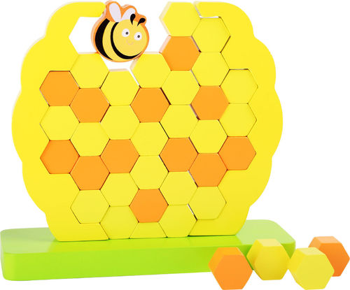 House of Toys Geschicklichkeitsspiel "Biene" ab 3 Jahren Stapelspiel Holz