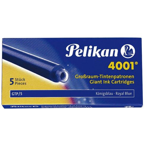 Pelikan Füller Tinte Grossraummine 4001 blau 5er-Pack