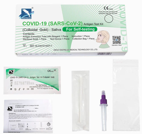 1 x Lollitest Covid-19 Antigen Schnelltest  für die Eigenanwendung Corona Deepblue Laientest